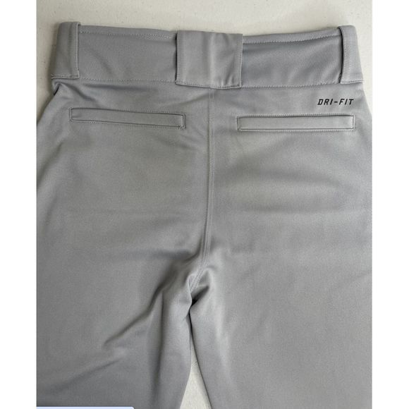 NEW Boy's Youth Small NIKE Core Dri-Fit Open Hem Baseball Pants Gray 615283-052 - Picture 4 of 8
